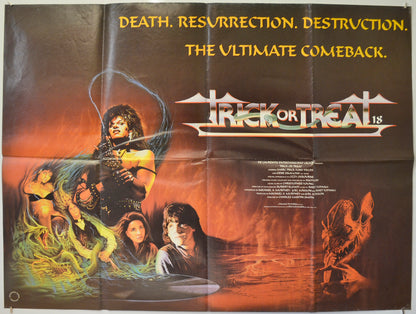 Trick Or Treat  Original Quad Poster - Film Poster - Movie Poster