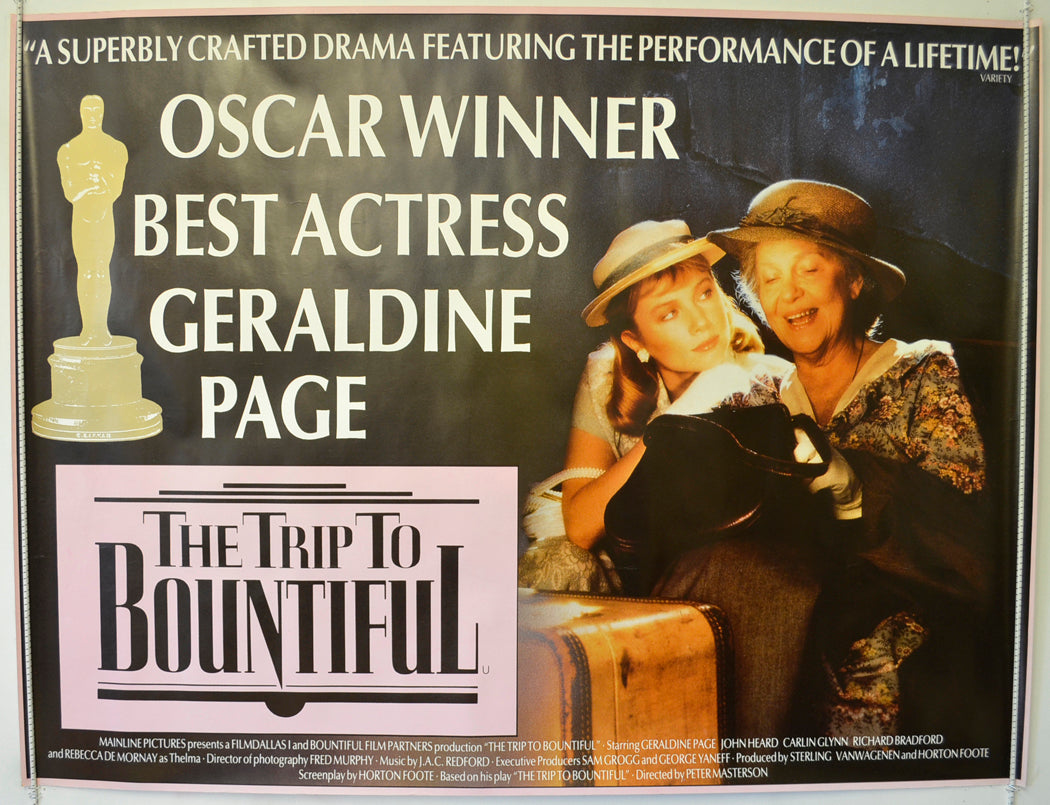 The Trip To Bountiful   Original Quad Poster - Film Poster - Movie Poster 