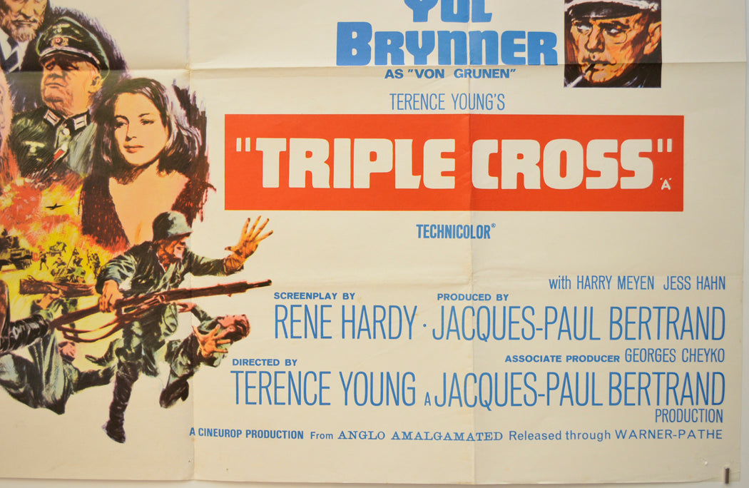 TRIPLE CROSS (Bottom Right) Cinema Quad Movie Poster 