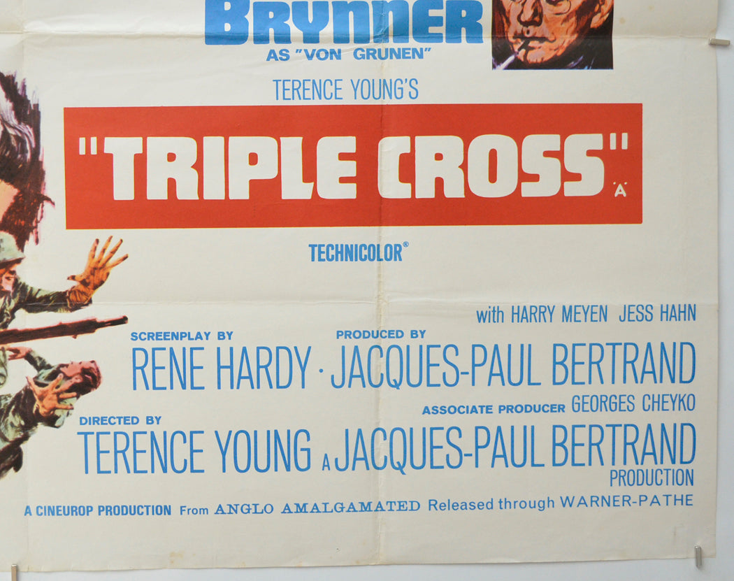 TRIPLE CROSS (Bottom Right) Cinema Quad Movie Poster 