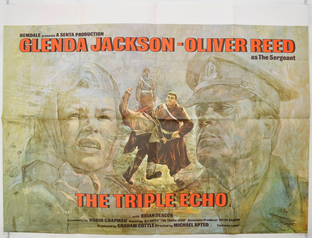 The Triple Echo   Original Quad Poster - Film Poster - Movie Poster 