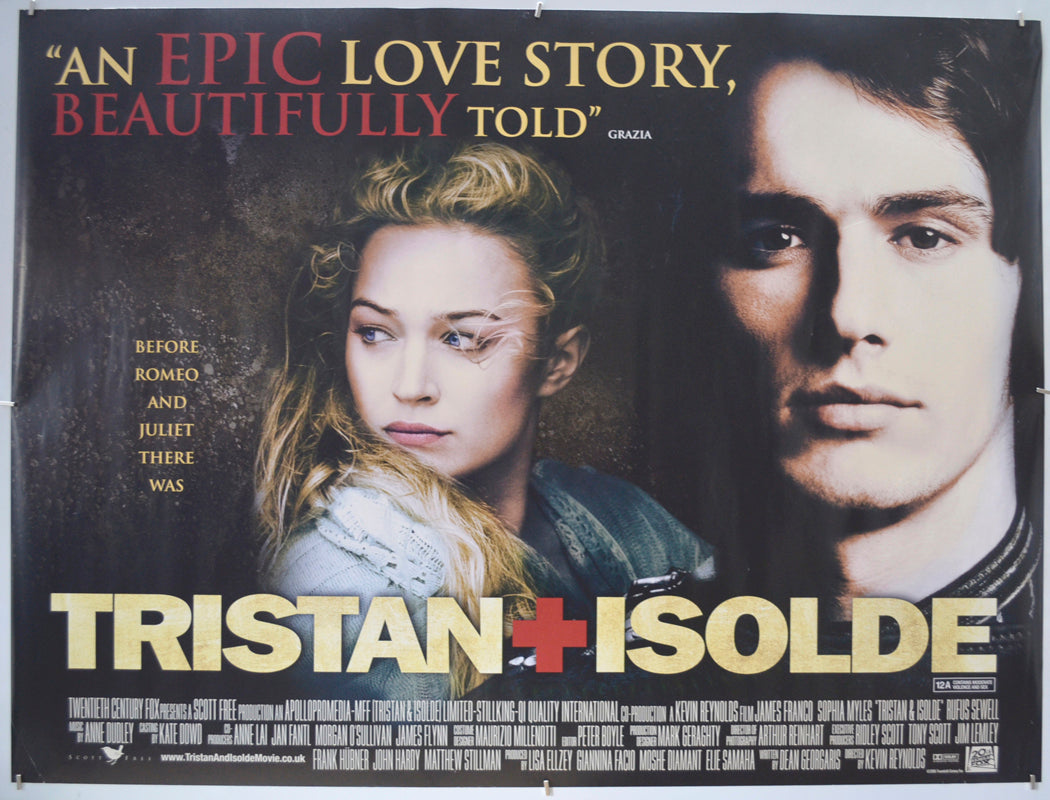 Tristan + Isolde - Original Quad Poster - Film Poster - Movie Poster