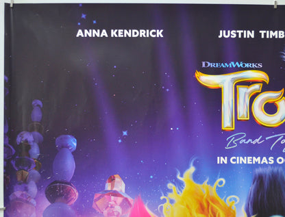 TROLLS BAND TOGETHER (Top Left) Cinema Quad Movie Poster 