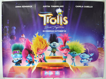 Trolls Band Together Original Quad Poster - Film Poster - Movie Poster 