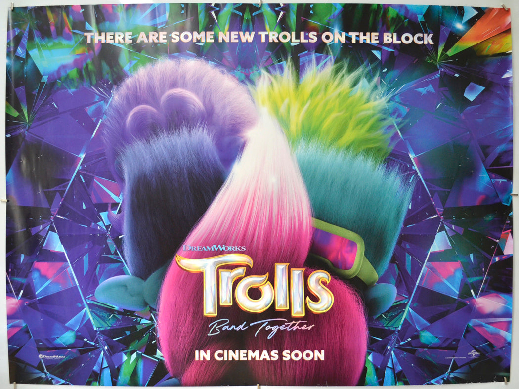 Trolls Band Together (Teaser / Advance Version) Original Quad Poster - Film Poster - Movie Poster 