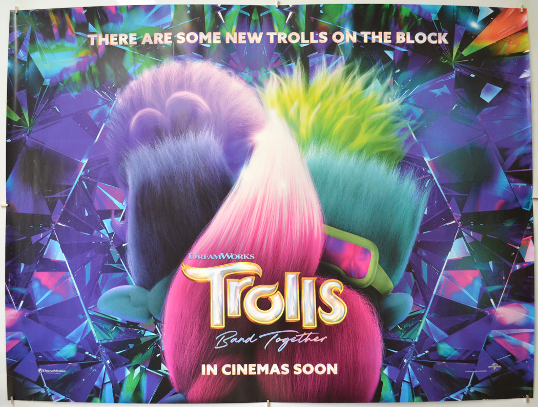 Trolls Band Together (Teaser / Advance Version) Original Quad Poster - Film Poster - Movie Poster 