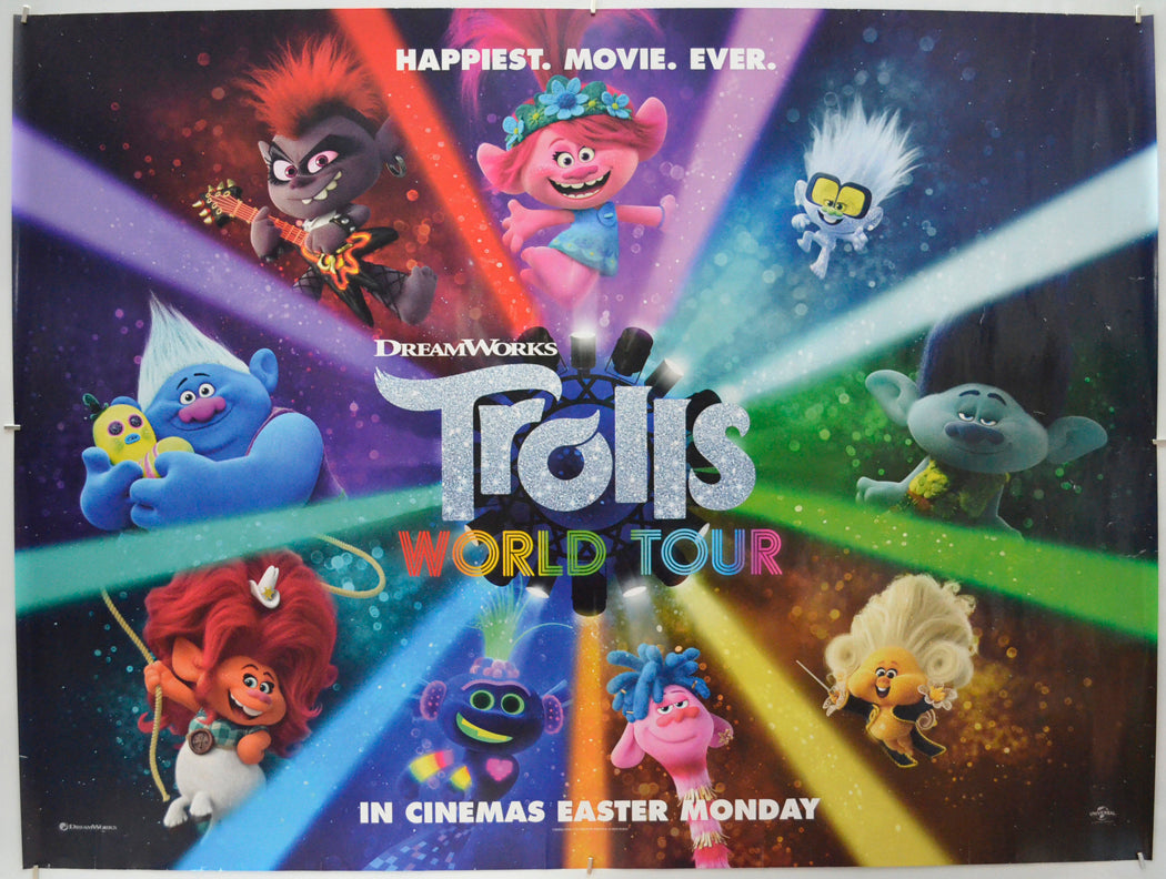 Trolls World Tour (Teaser / Advance Version) Original Quad Poster - Film Poster - Movie Poster