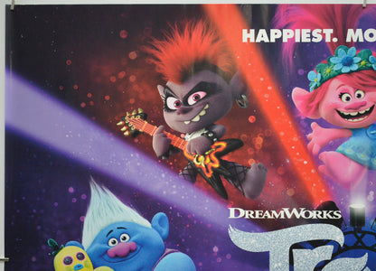 TROLLS WORLD TOUR (Top Left) Cinema Quad Movie Poster 