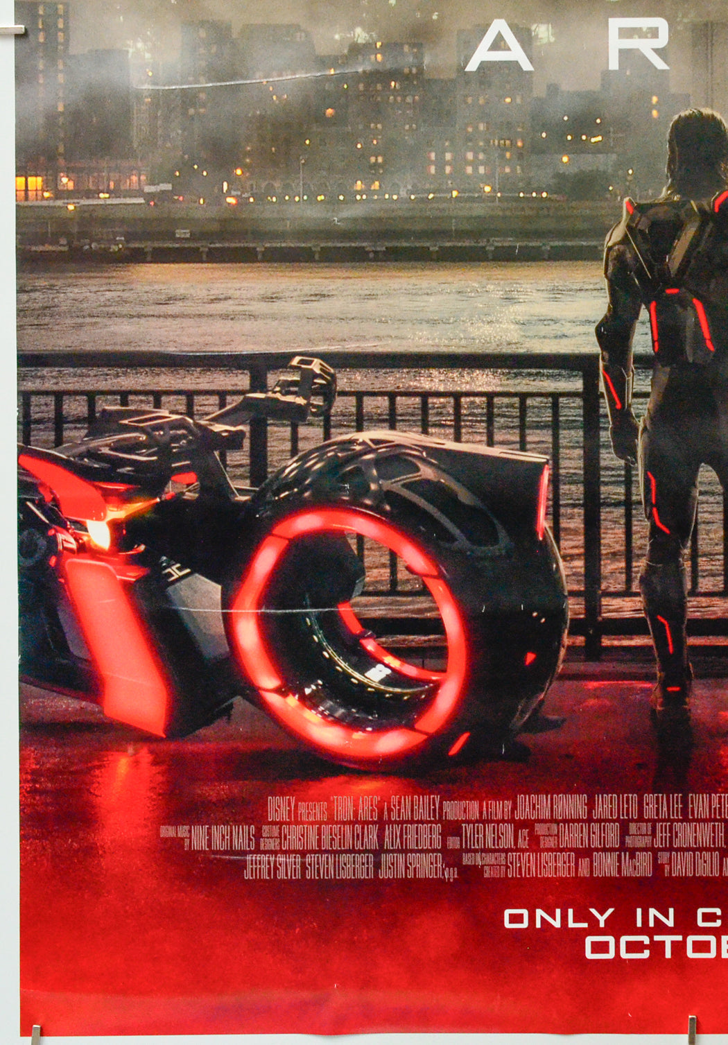 Tron: Ares (Bottom Left) Cinema One Sheet Movie Poster 