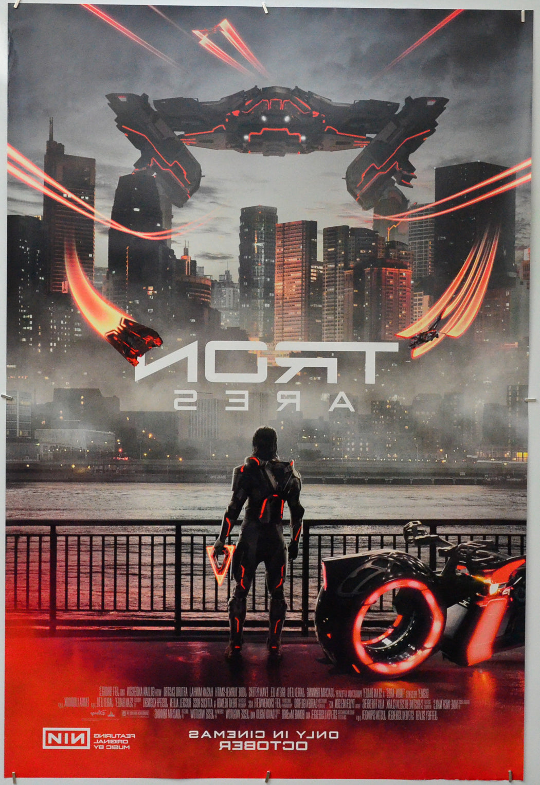 Tron: Ares (Back) Cinema One Sheet Movie Poster 