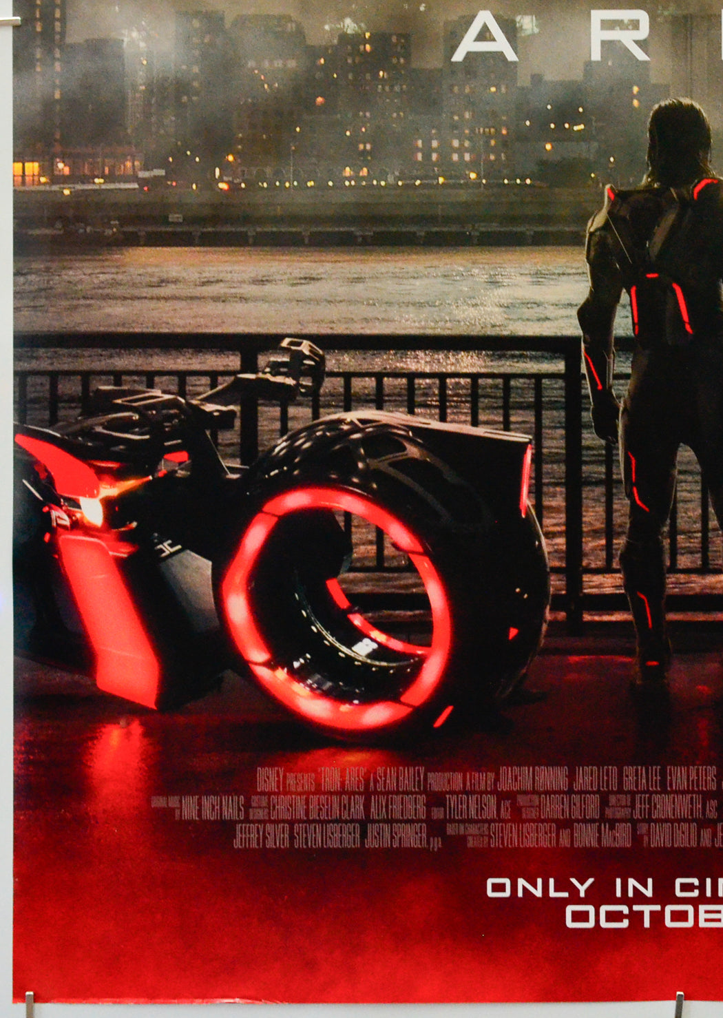 Tron: Ares (Bottom Left) Cinema One Sheet Movie Poster 