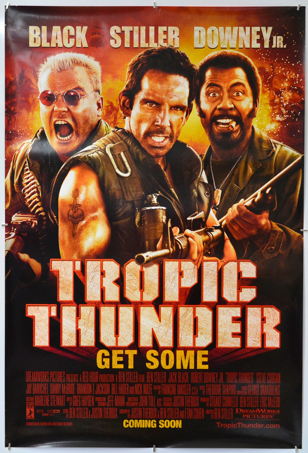 Tropic Thunder - Original One Sheet Poster - Film Poster - Movie Poster 