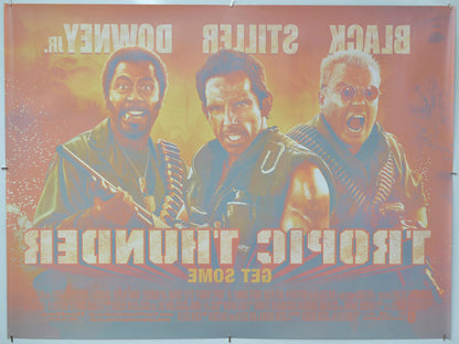 Tropic Thunder (Back) Cinema Quad Movie Poster 