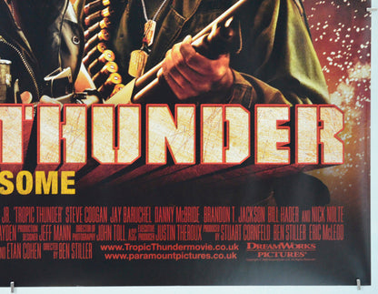 Tropic Thunder (Bottom Right) Cinema Quad Movie Poster 