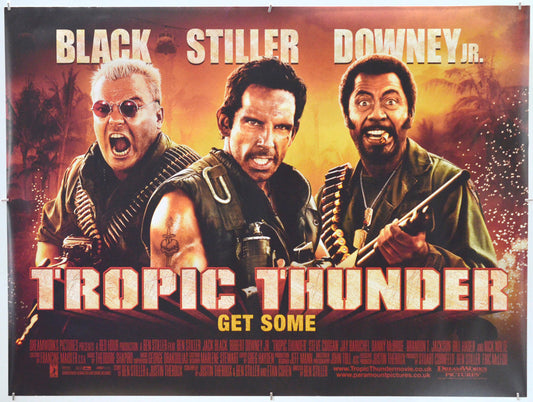 Tropic Thunder - Original Quad Poster - Film Poster - Movie Poster