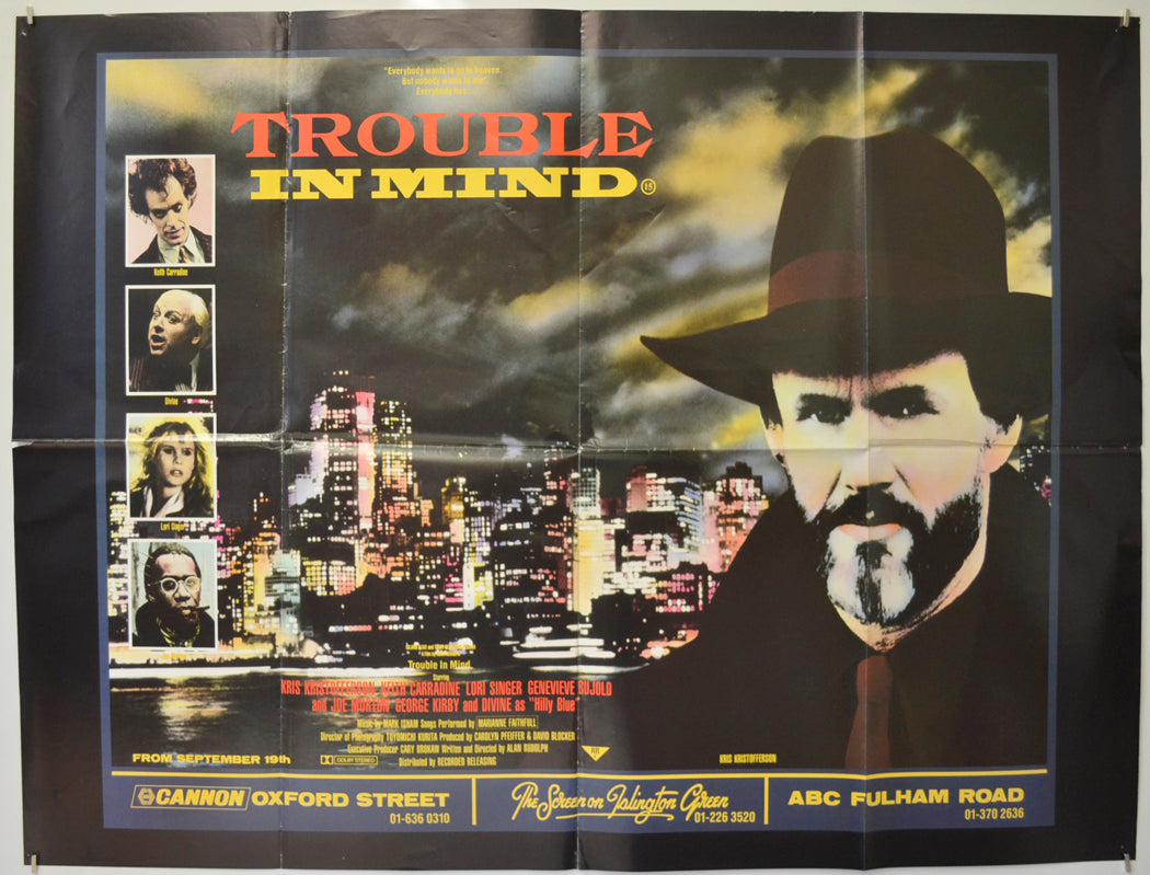 Trouble In Mind Original Quad Poster - Film Poster - Movie Poster