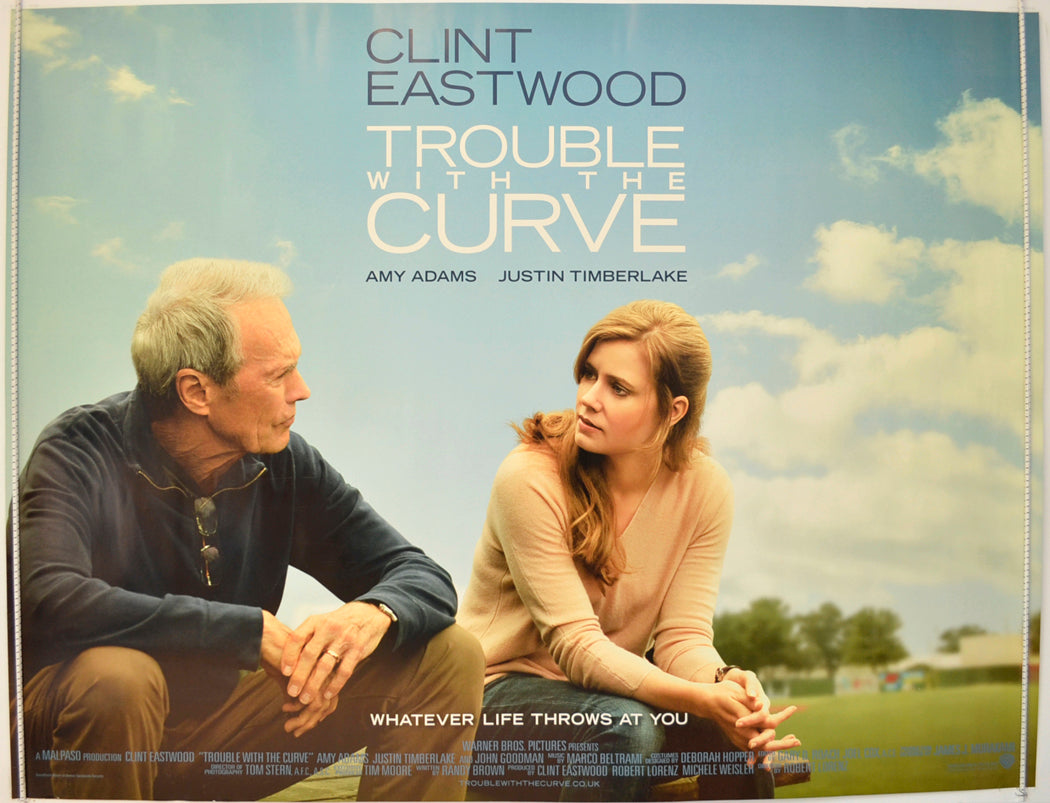 Trouble With The Curve  Original British Quad Poster - Film Poster - Movie Poster 