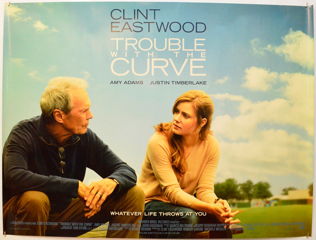 Trouble With The Curve Original Quad Poster - Film Poster - Movie Poster