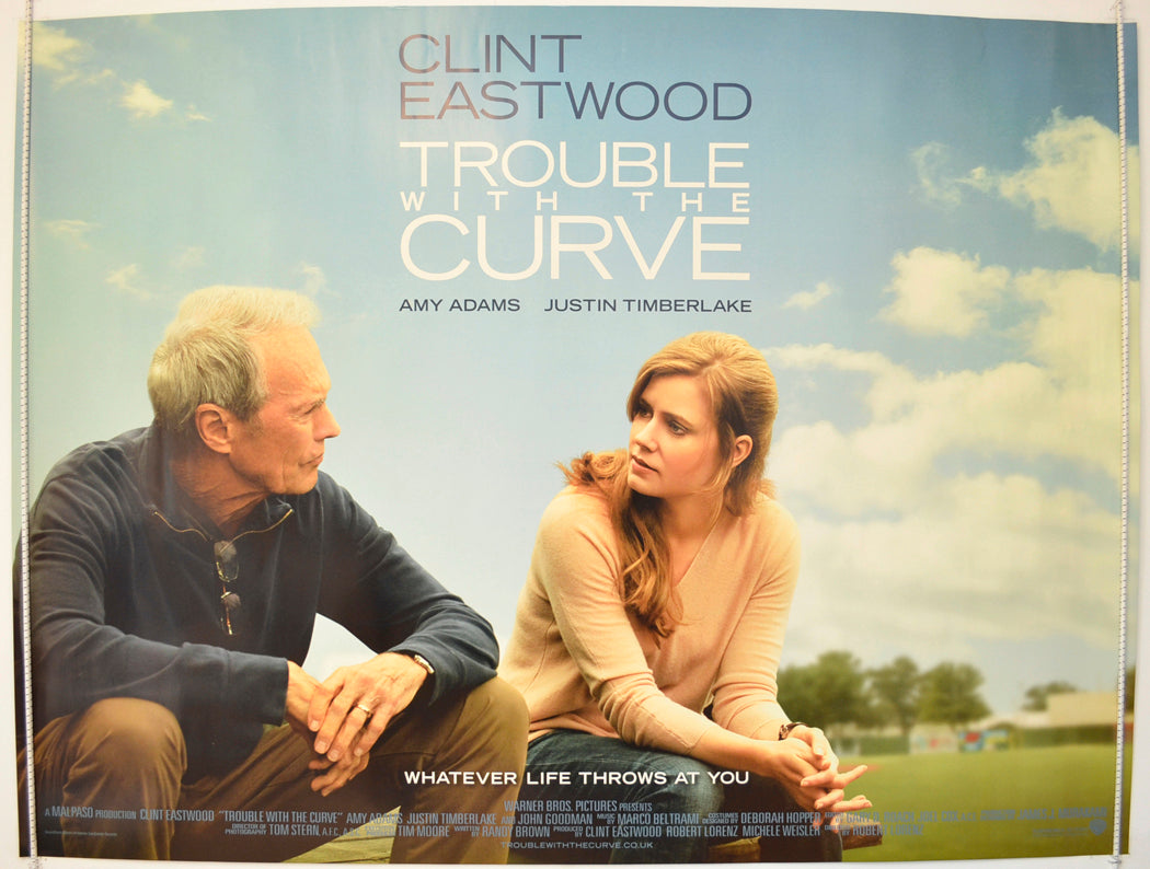 Trouble With The Curve  Original British Quad Poster - Film Poster - Movie Poster 