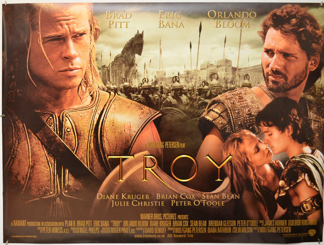 Troy  Original Quad Poster - Film Poster - Movie Poster