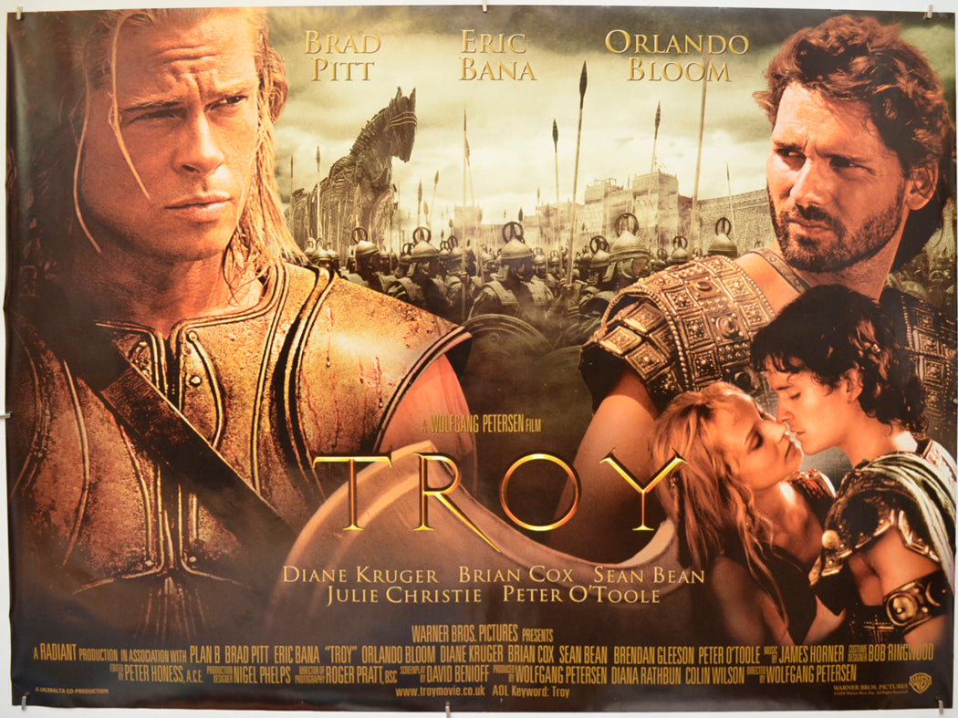 Troy Original Quad Poster - Film Poster - Movie Poster  