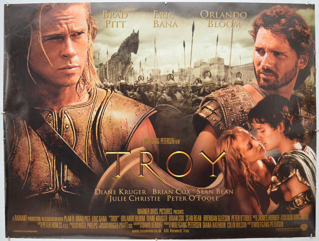 Troy  Original Quad Poster - Film Poster - Movie Poster