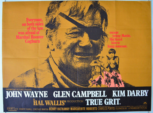 True Grit Original British Quad Poster - Movie Poster