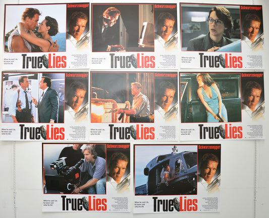 True Lies  Set of 8 Original Cinema Lobby Cards 