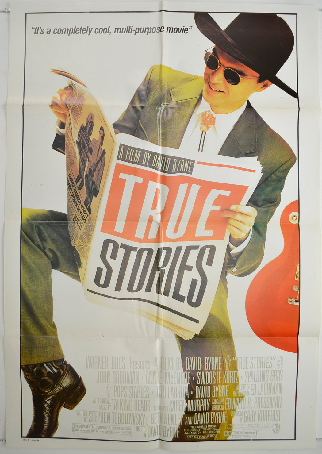 True Stories  (British Re-issue one sheet)  Original One Sheet Poster - Film Poster - Movie Poster 