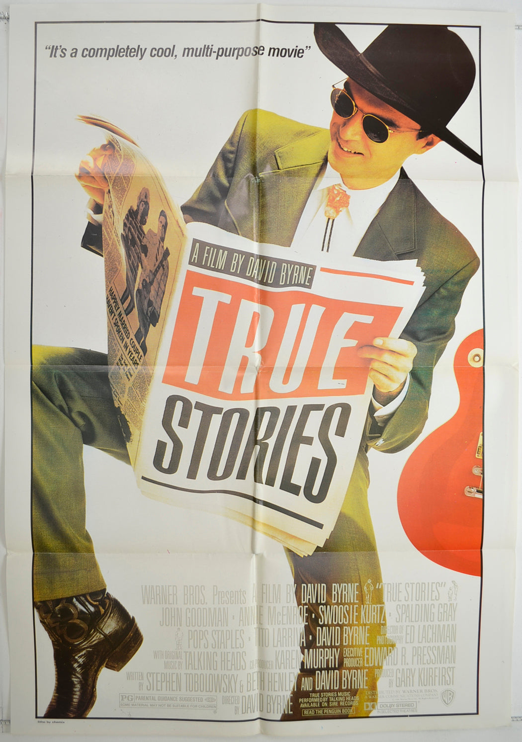 True Stories  (British Re-issue one sheet)  Original One Sheet Poster - Film Poster - Movie Poster 