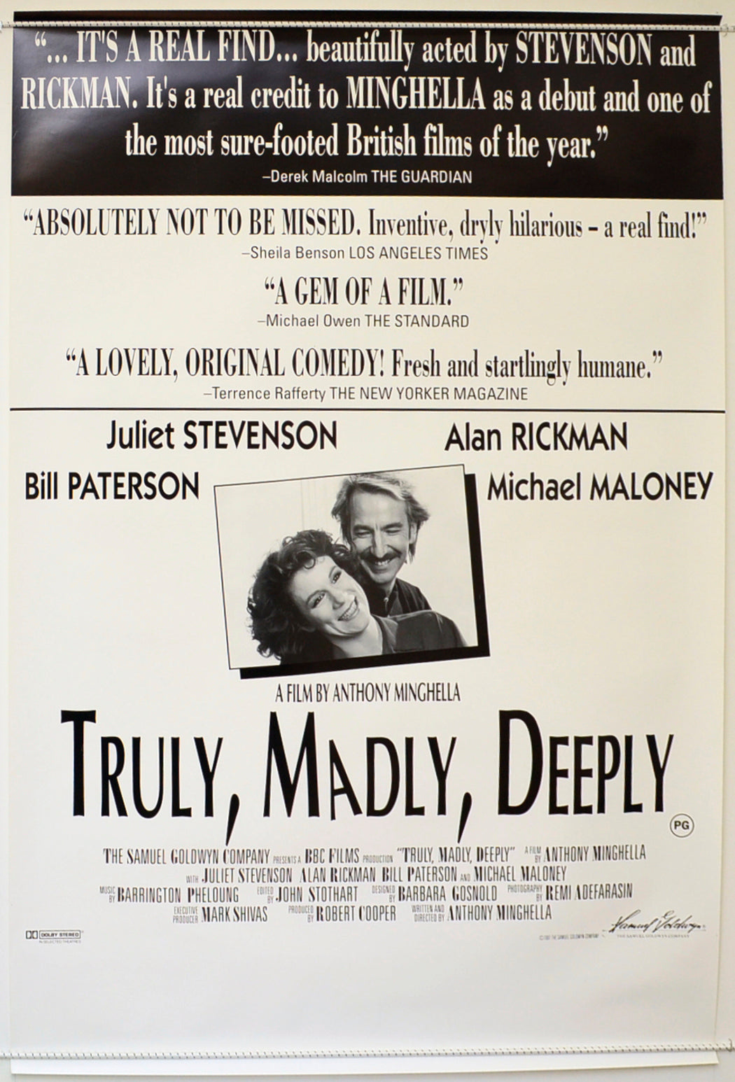 Truly, Madly, Deeply Original One Sheet Poster - Film Poster - Movie Poster  