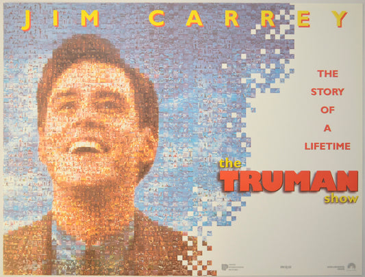 The Truman Show (Teaser / Advance Version)  Original Mini Quad Poster - Film Poster - Movie Poster