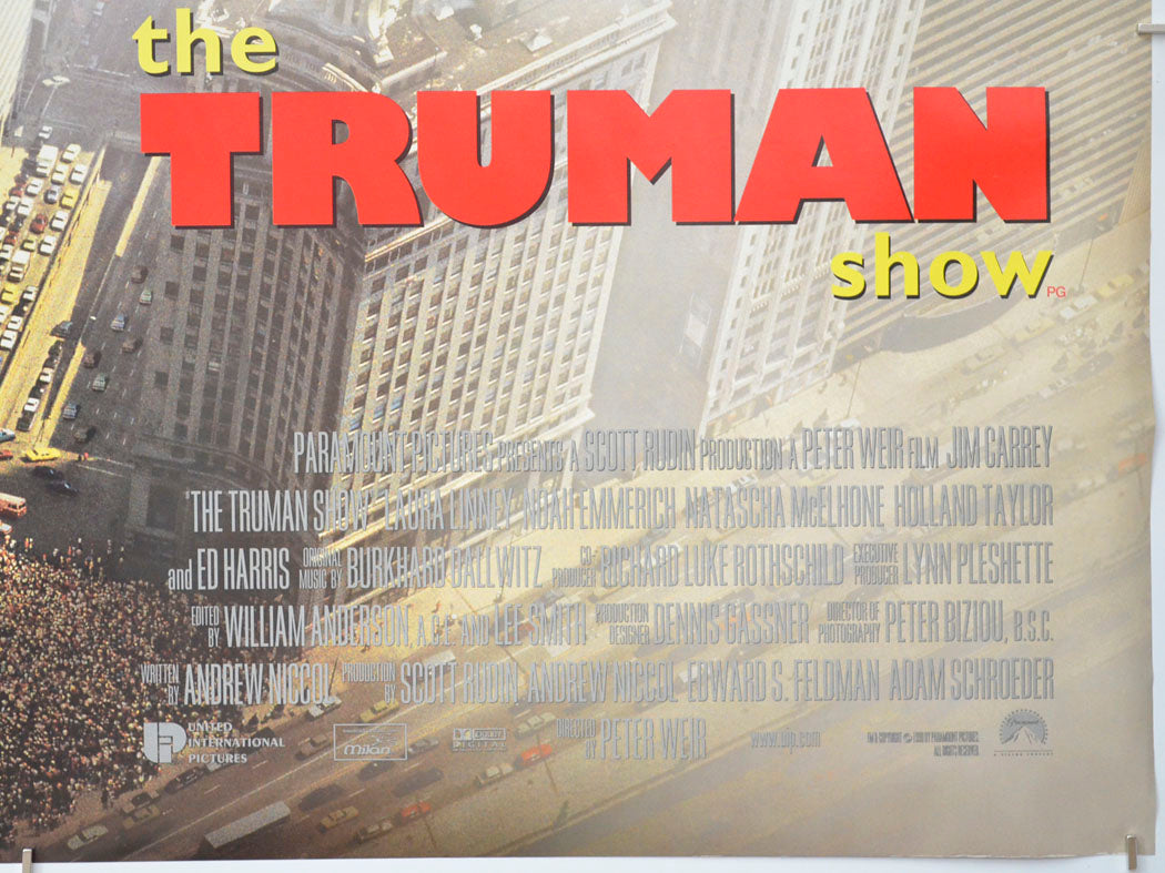 THE TRUMAN SHOW (Bottom Right) Cinema Quad Movie Poster 