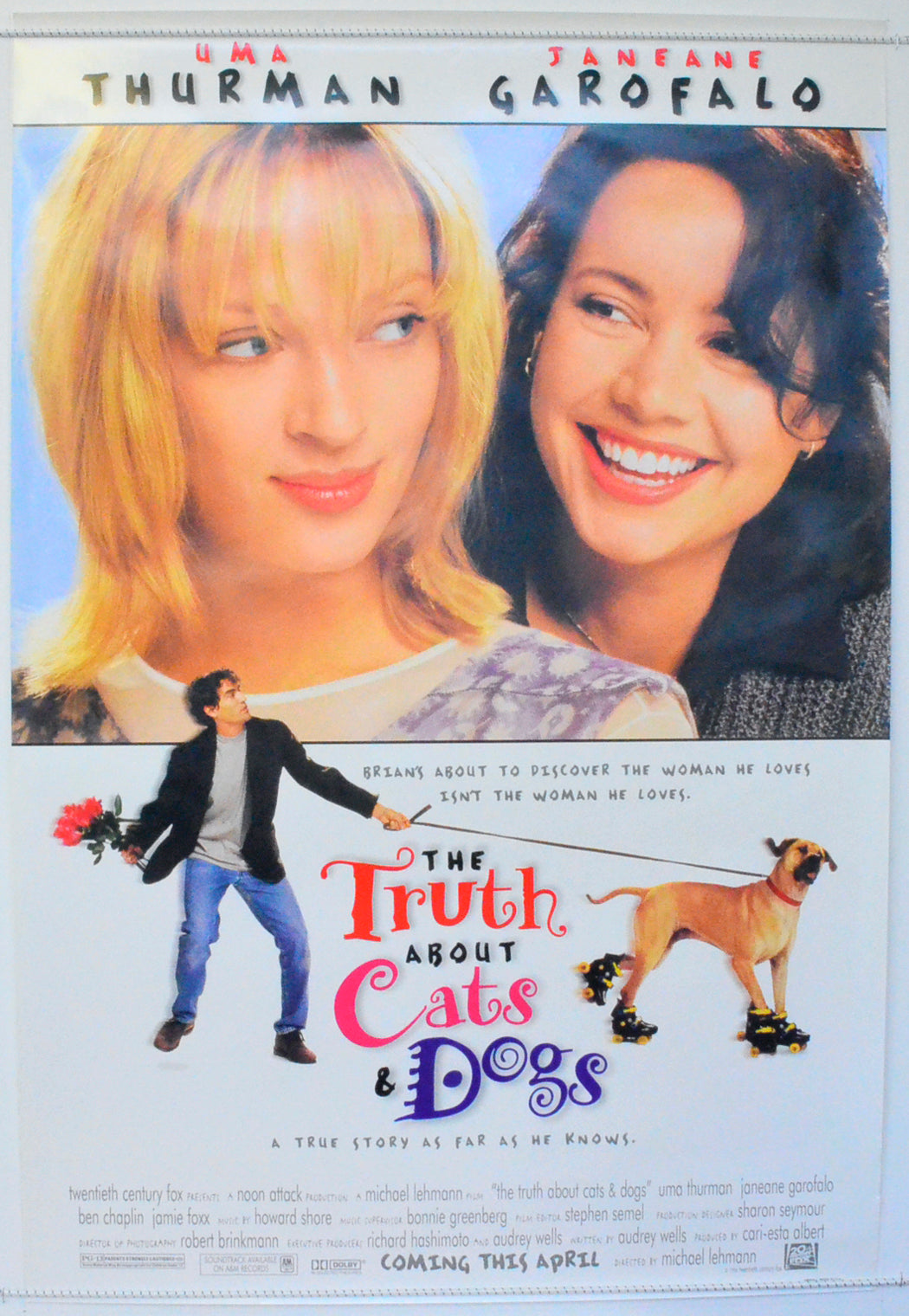 The Truth About Cats And Dogs  Original One Sheet Poster - Film Poster - Movie Poster 