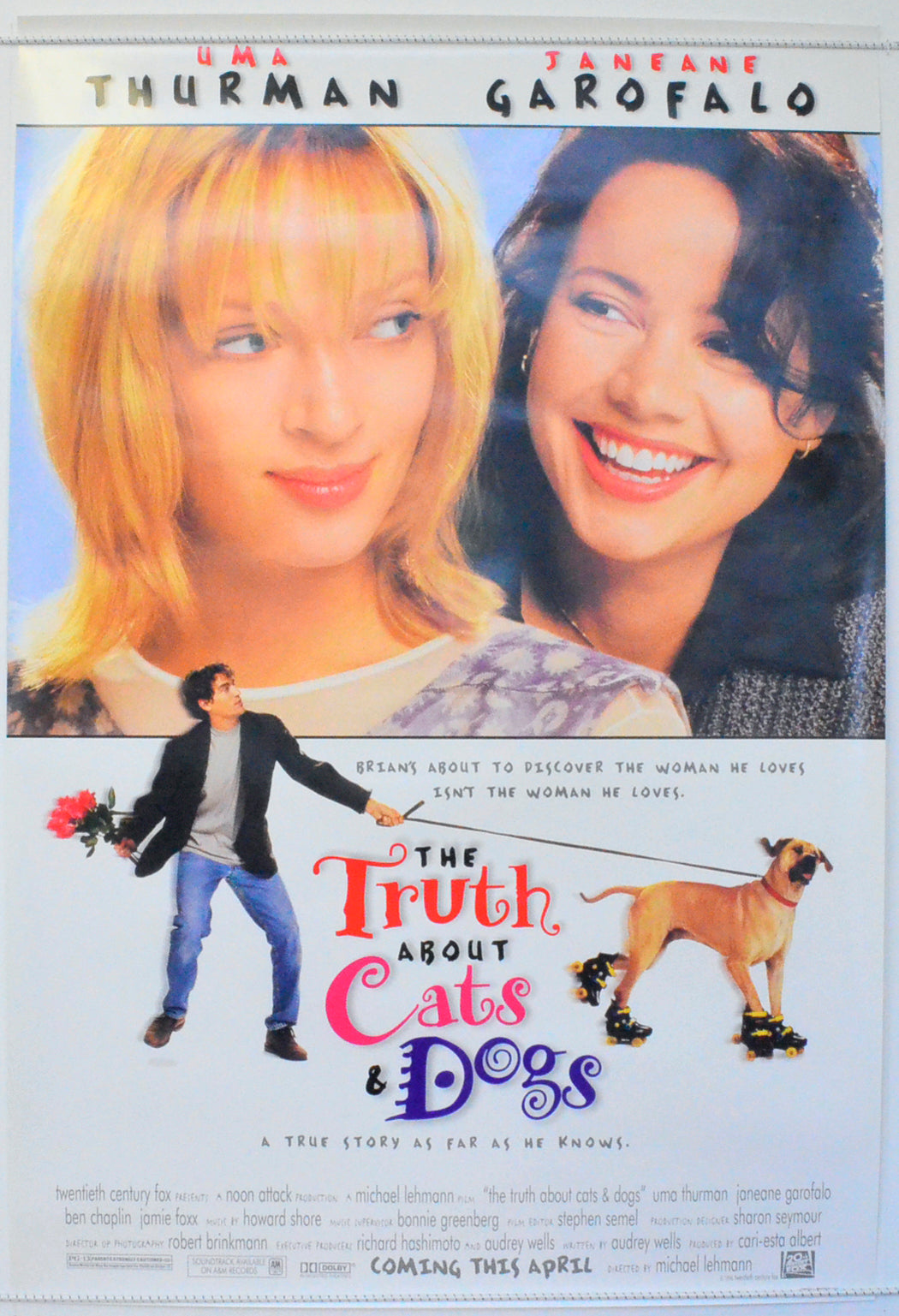 The Truth About Cats And Dogs  Original One Sheet Poster - Film Poster - Movie Poster 