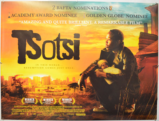 Tsotsi Original Quad Poster - Film Poster - Movie Poster  