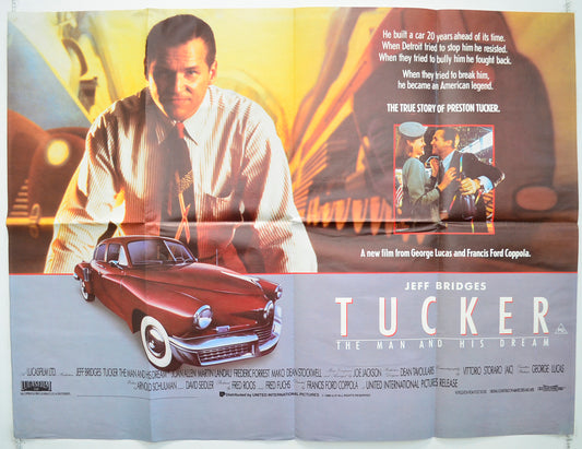 Tucker : The Man And His Dream Original Quad Poster - Film Poster - Movie Poster  