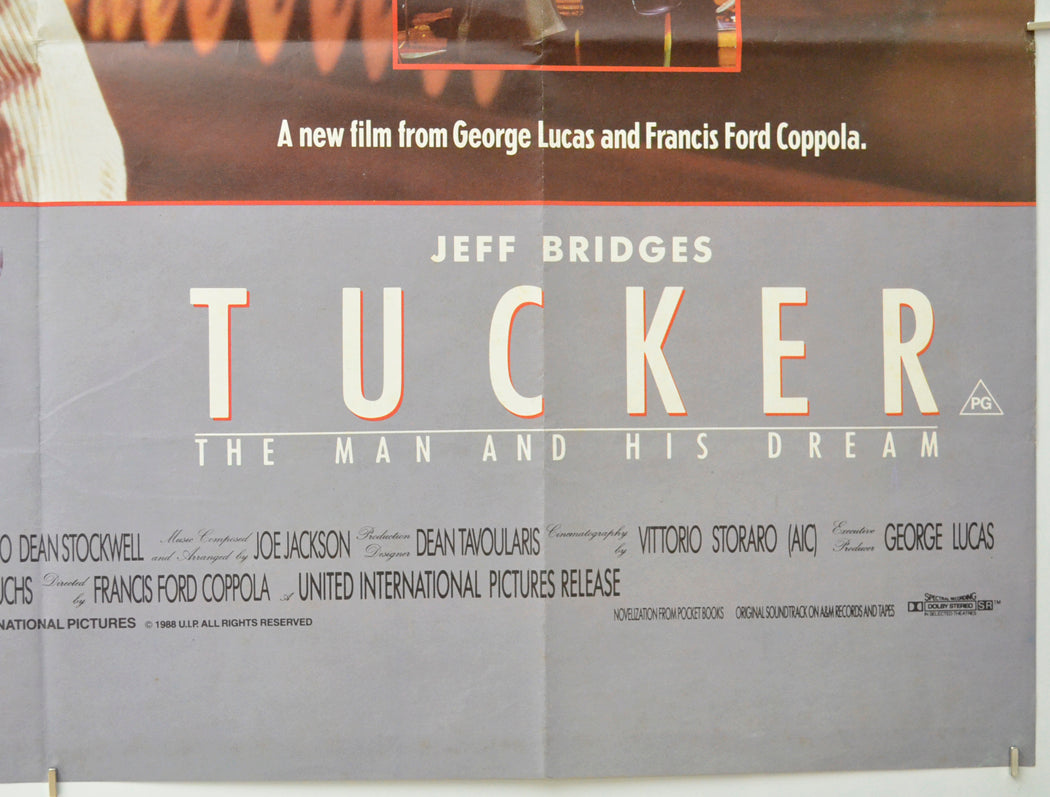 TUCKER : THE MAN AND HIS DREAM (Bottom Right) Cinema Quad Movie Poster 