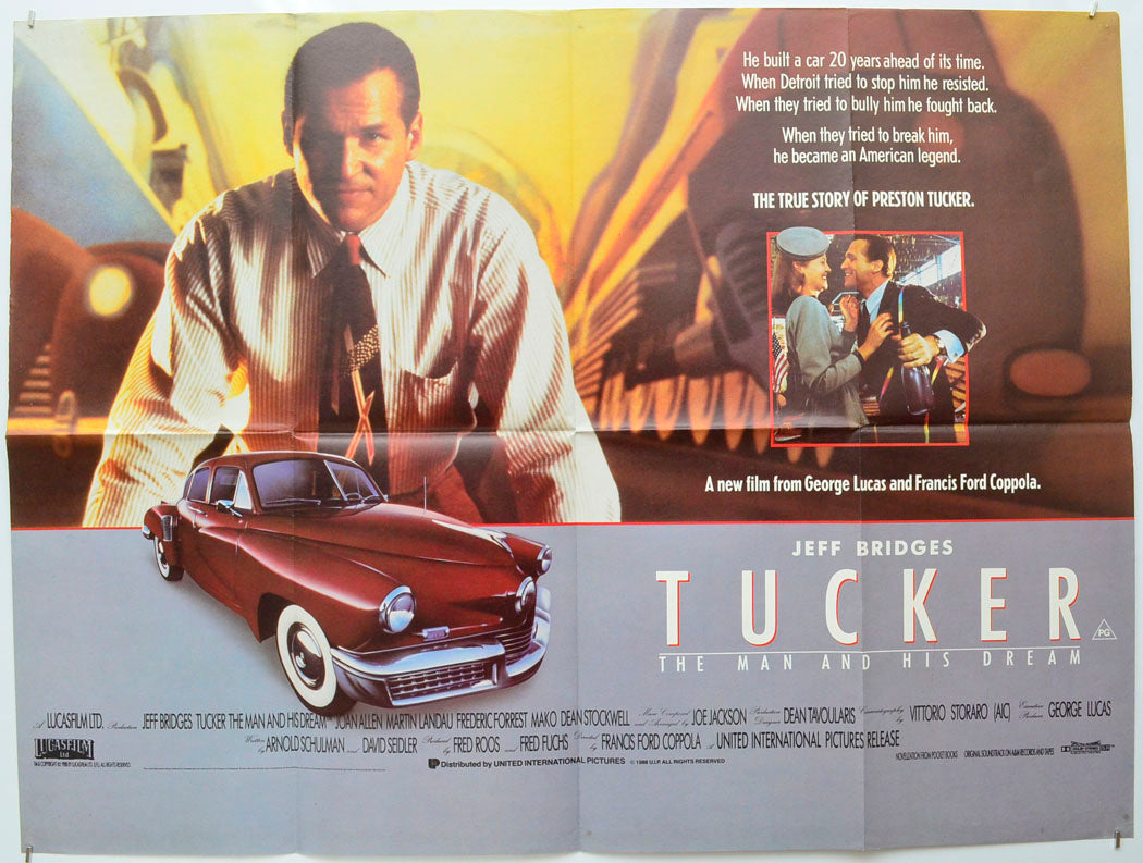 Tucker : The Man And His Dream Original Quad Poster - Film Poster - Movie Poster