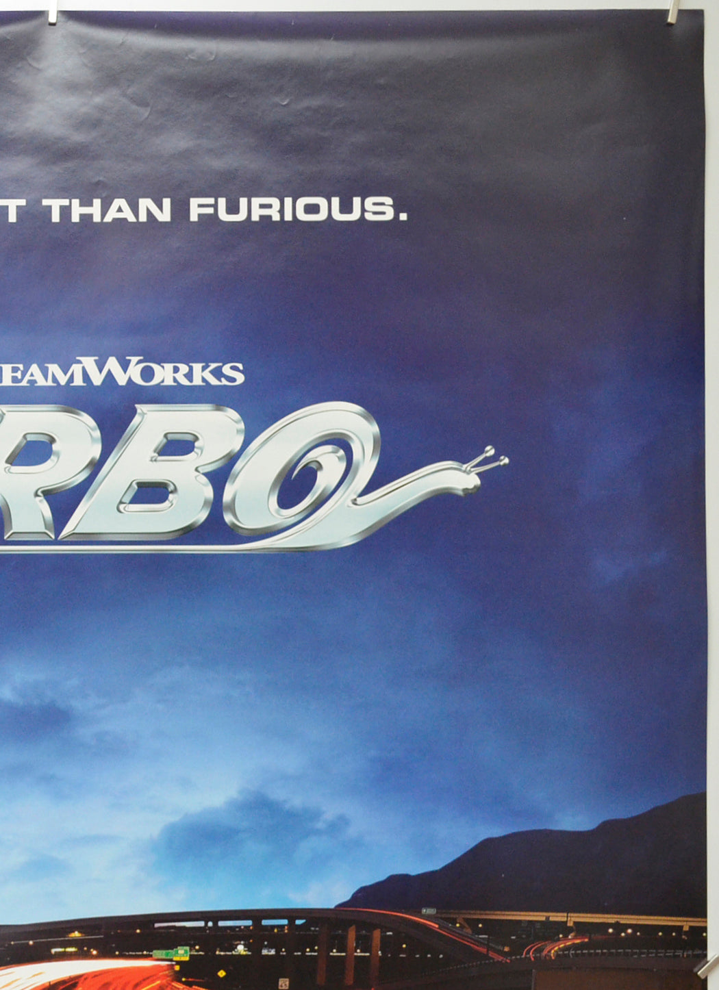 TURBO (Top Right) Cinema One Sheet Movie Poster 