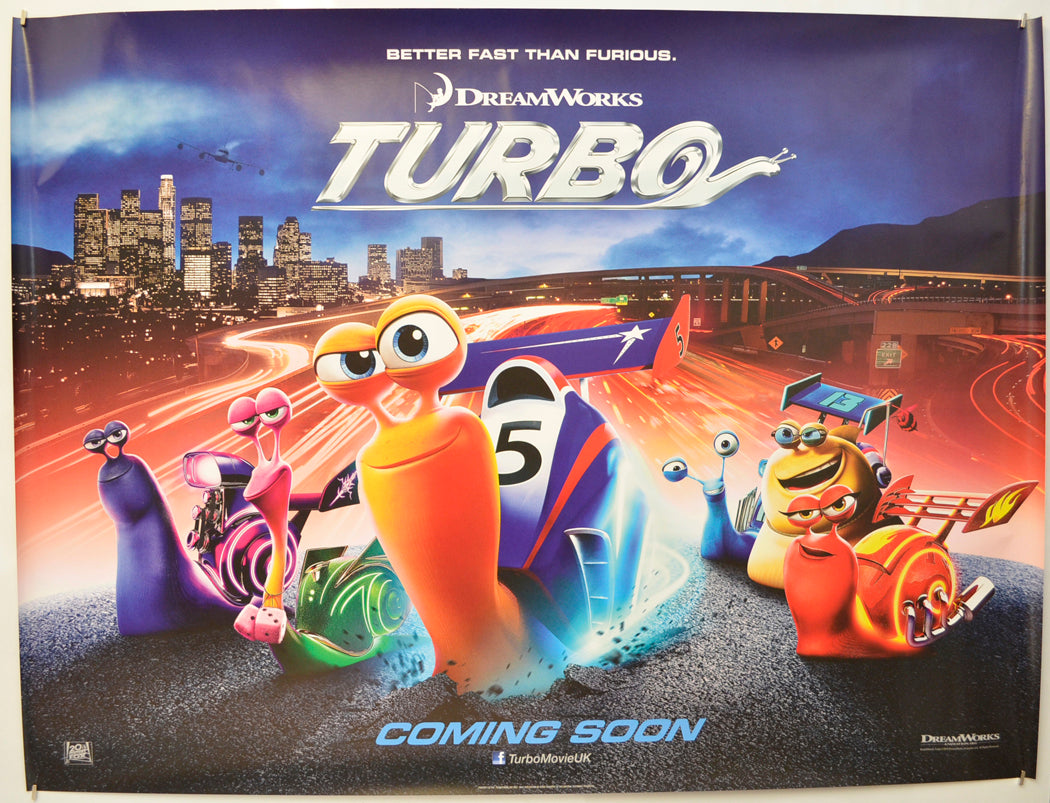 TURBO  (Teaser / Advance Version)   Original Quad Poster - Film Poster - Movie Poster