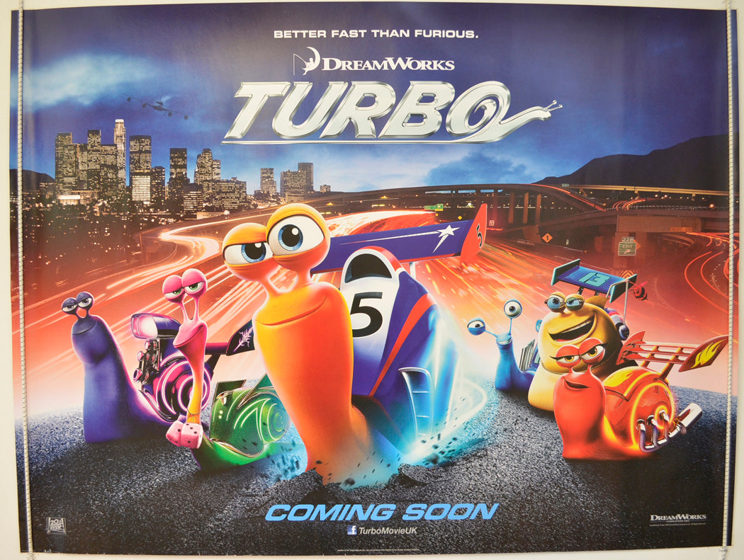 Turbo  Original British Quad Poster - Film Poster - Movie Poster 