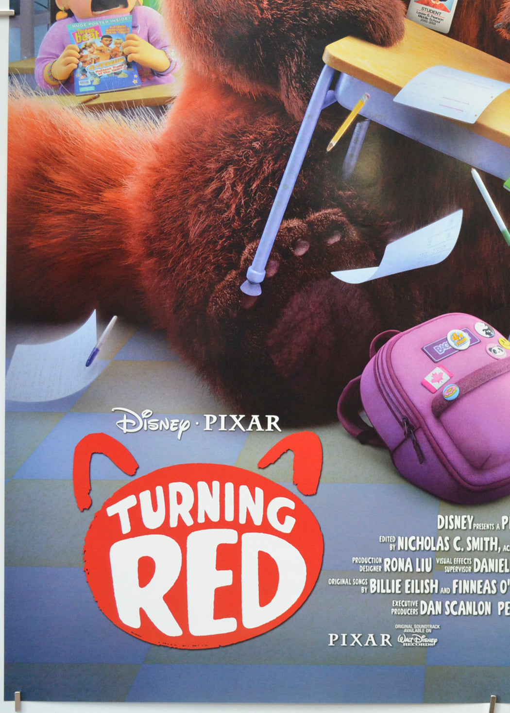 TURNING RED (Bottom Left) Cinema One Sheet Movie Poster 