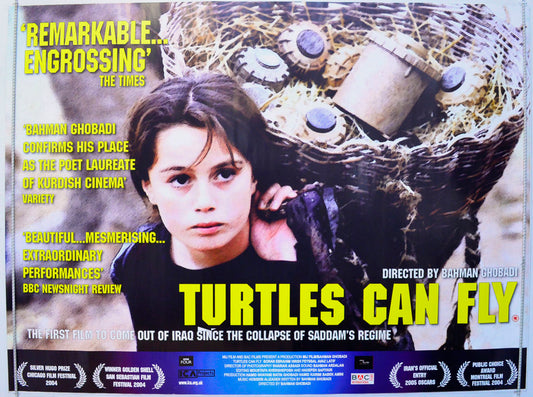 Turtles Can Fly  (a.k.a. Lakposhtha parvaz mikonand)   Original British Quad Poster - Film Poster - Movie Poster 