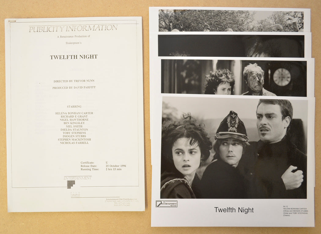 Twelfth Night Original Cinema Exhibitors Press Kit 