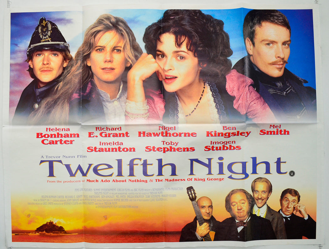 Twelfth Night Original Quad Poster - Film Poster - Movie Poster  