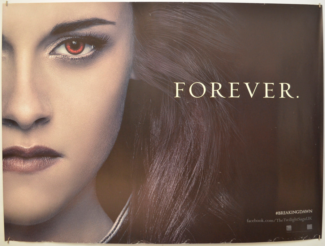 The Twilight Saga: Breaking Dawn - Part 2 (Bella/ Kristen Stewart Teaser) Original Quad Poster - Film Poster - Movie Poster