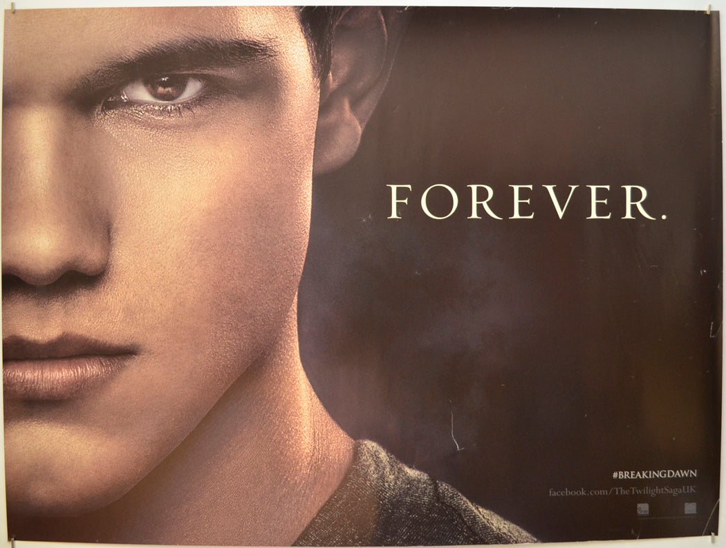 The Twilight Saga: Breaking Dawn - Part 2 (Jacob/ Taylor Lautner Teaser) Original Quad Poster - Film Poster - Movie Poster