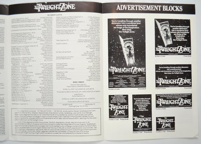 THE TWILIGHT ZONE : THE MOVIE Cinema Exhibitors Campaign Pressbook - INSIDE 