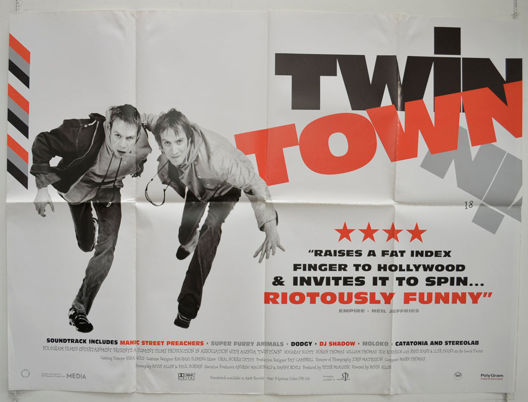 Twin Town  Original British Quad Poster - Film Poster - Movie Poster 